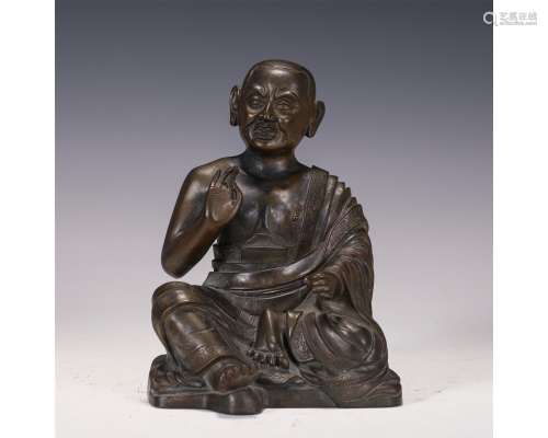 A Bronze Seated Arhat