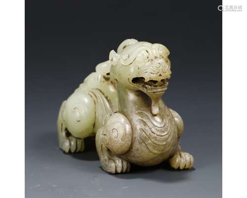 A Carved Jade Beast