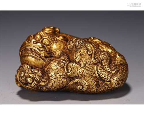 Bronze Gilt Beast Paper Weight