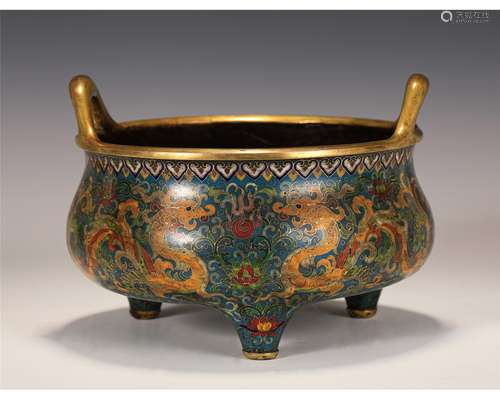 Cloisonne Enamel Phoenix Censer