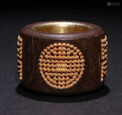 CHENXIANG WITH GILT SILVER THUMB RING