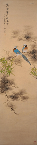 A CHINESE PAINTING SCROLL, SHANG XIAOYUN MARK