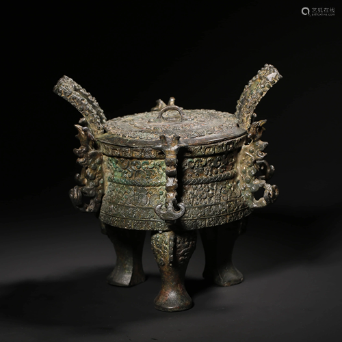 A BRONZE PRINCE WU VESSEL