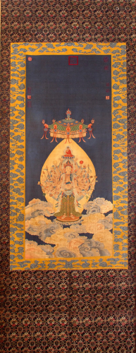 QING DYNASTY SILK EMBROIDERY OF AVALOKITESHVARA