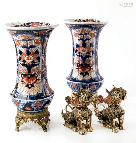 Pair of Imari vases