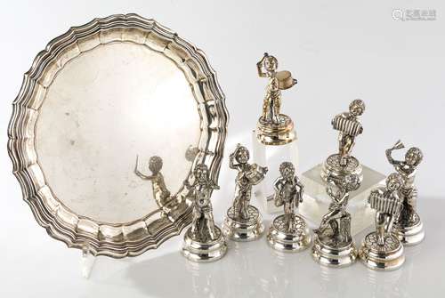 Eight silver musicians