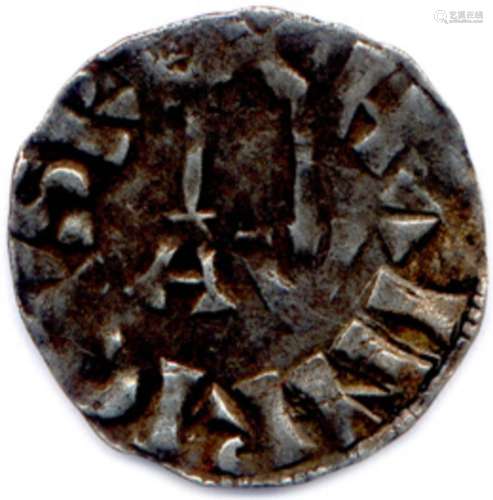 HENRI I 1031年7月10日-1060年8月4日 HANIRICVS REX。在现场，α和o...