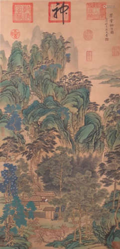 The Picture of Landscape Painted by Yan Wengui