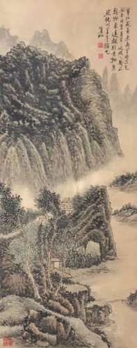 The Picture of Landscape Painted by Huang Binhong