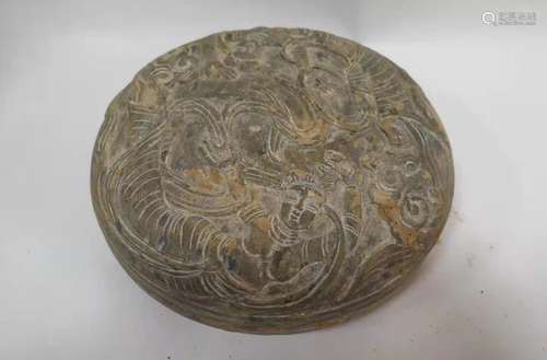 Stone Carving Cover Box