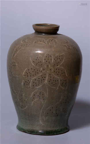 Korean Porcelain Plum Vase