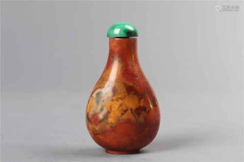 Red Agate Snuff Bottle