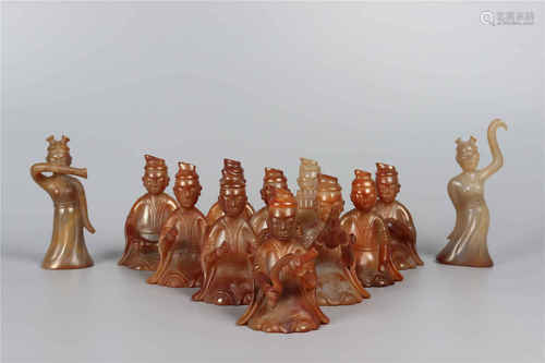 A set of Jade Musicians