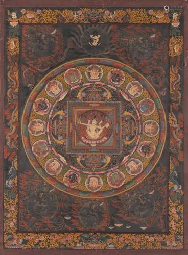 A NEPALESE MANDALA OF A VAJRAYOGINI