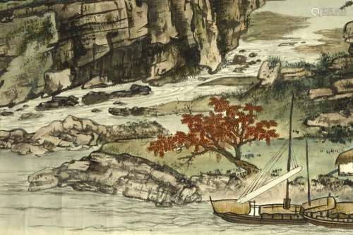WU HUANSUN (1905-1975): LONG RIVER IN SICHUAN