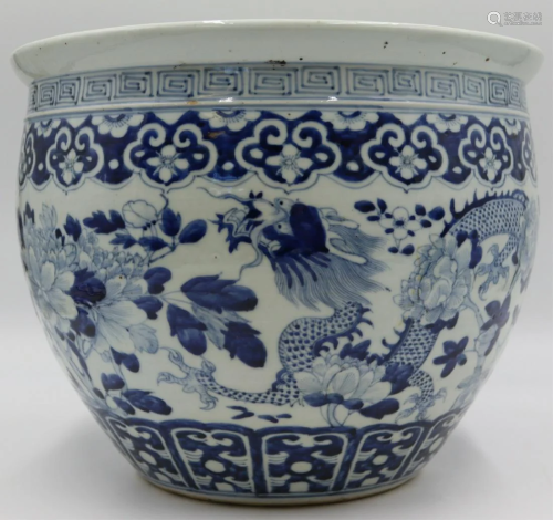 Chinese Blue and White Jardiniere.