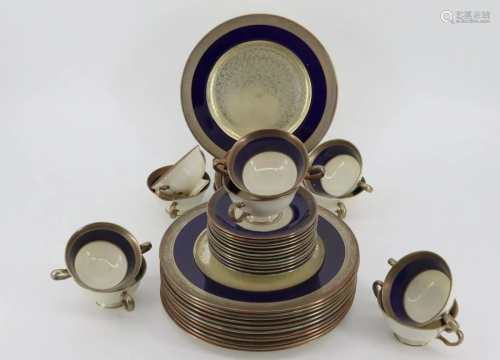 Lenox Silver Porcelain Service.