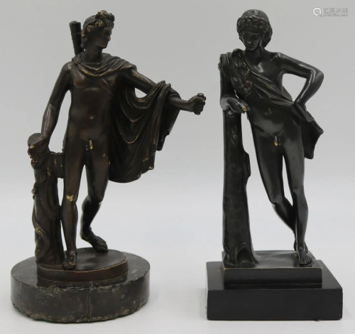 (2) Bronze Grand Tour Figures of Apollo.