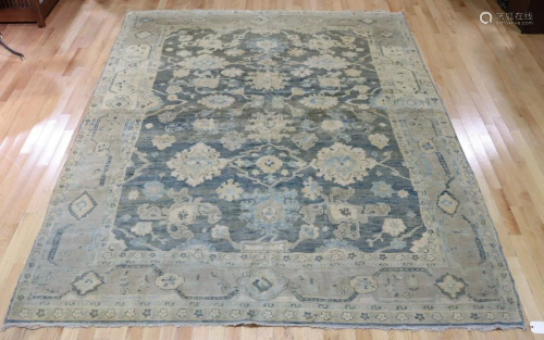Antique Oushak Style Finely Hand Woven Carpet.