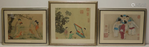 (3) Asian Paintings of Game Playing.