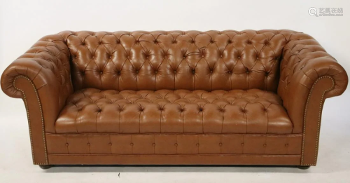 Vintage & Finest Quality Leather Chesterfield Sofa