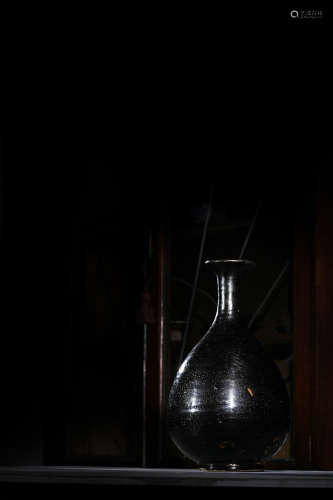 金元-磁州窯 黑釉油滴玉壺春瓶