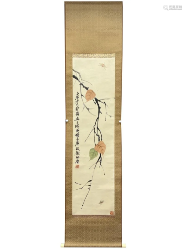 A PAINTING OF LEAVES AND INSECT, QI BAISHI