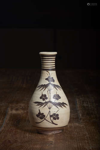 吉州窯 花鳥瓶