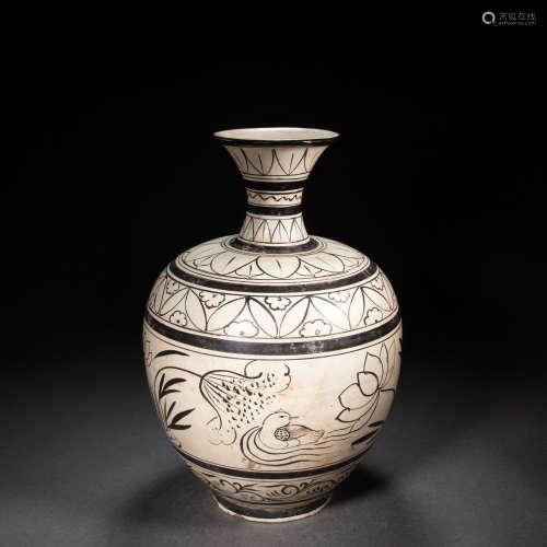 CIZHOU WARE VASE, SONG DYNASTY, CHINA