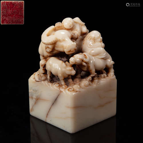 SHOUSHAN STONE SEAL, QING DYNASTY, CHINA