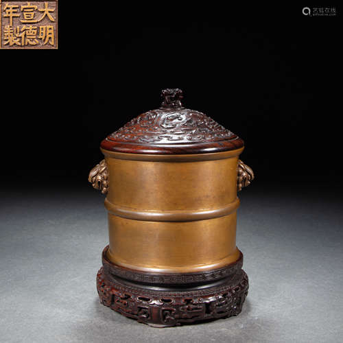 CHINESE BRONZE INCENSE BURNER, MING DYNASTY