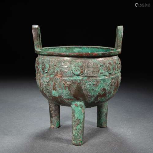 CHINESE WESTERN ZHOU DYNASTY BRONZE TRIPOD