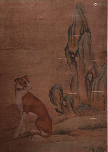 CHINESE PAINTING AND CALLIGRAPHY, QING DYNASTY, LANG SHINING