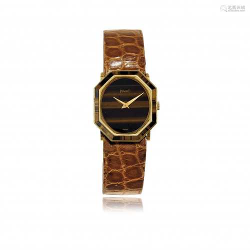 GOLD PIAGET REF. 9341 TIGER EYE, 70s