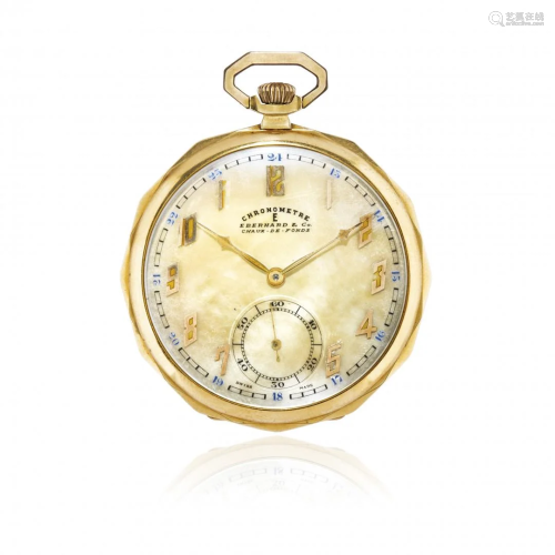 GOLD EBERHARD CHRONOMETRE WITH MOTHER OF …