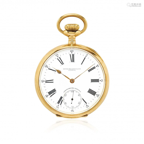 GOLD PATEK PHILIPPE CHRONOMETRO GONDOLO, CIRCA…