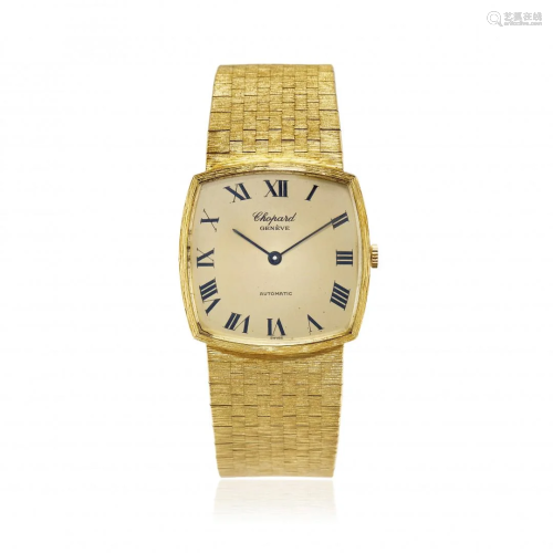 GOLD AUTOMATIC CHOPARD REF. 2052 WITH BOX AND PAPERS,