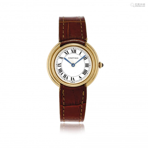 GOLD CARTIER CEINTURE RONDE AUTOMATIC, 80s