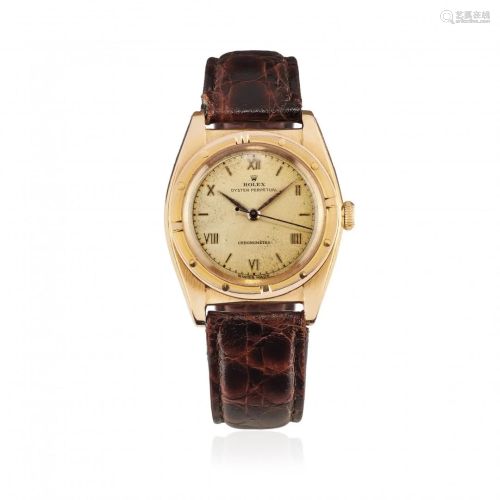 GOLD ROLEX OYSTER PERPETUAL BUBBLEBACK REF. 3372,