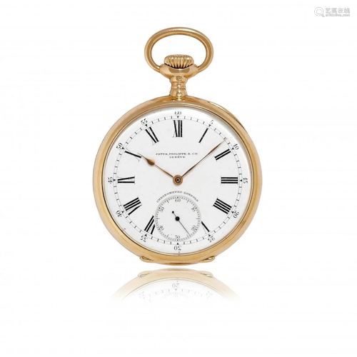 GOLD PATEK PHILIPPE CHRONOMETRO GONDOLO, CIRCA…