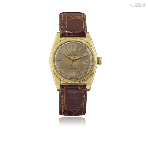 GOLD ROLEX OYSTER PERPETUAL BUBBLEBACK REF. 5011, …