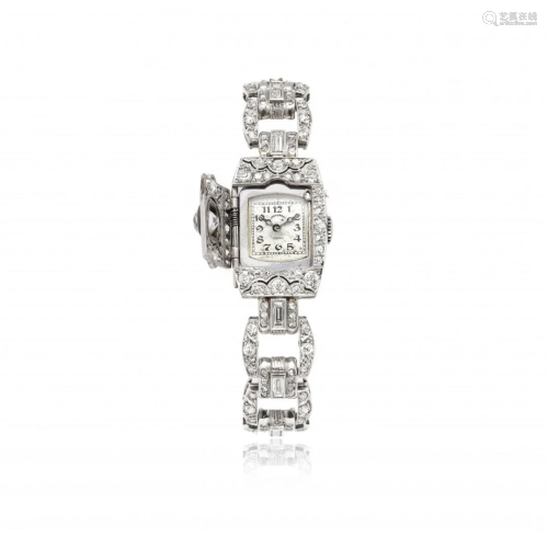 diamond bracelet-wristwatch