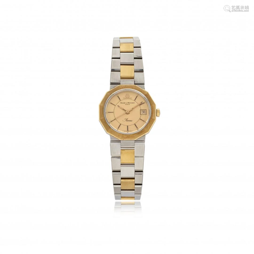 lady's gold and steel wristwatch, 