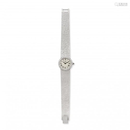 lady's diamond wristwatch, baume & mercier