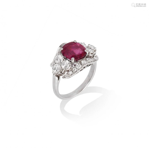 ruby and diamond ring