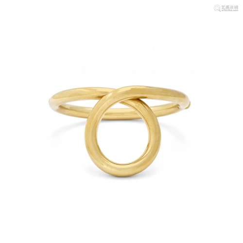 yellow gold bangle