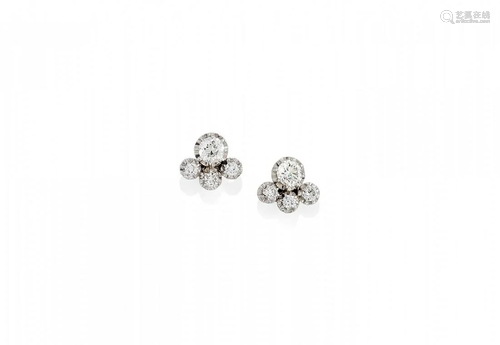 pair of diamond earstuds