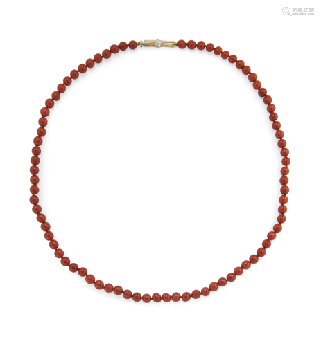 long red coral necklace
