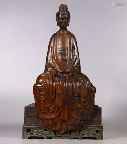 CHENXIANG WOOD GUANYIN BUDDHA STATUE