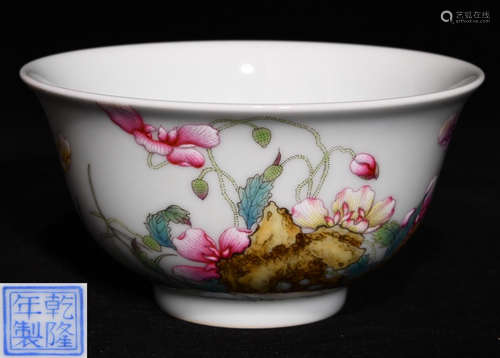 QIANLONGNIANZHI MARK ENAMELED GLAZE BOWL